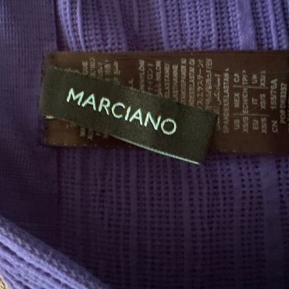 MARCIANO Womens Skirt XS Blue Bandage Pencil Stretch Sexy Evening Office - Picture 6 of 11